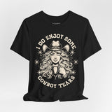 Cowboy Tears Tee - Funny Unisex Jersey Shirt, Western Style Graphic Tee, Gift for Cowgirls, Casual Wear, Unique Outdoor Shirt