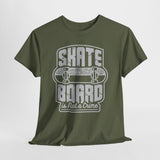 Skateboard Enthusiast Tee, Unisex Heavy Cotton Tee with Skateboard Design, Perfect for Skaters, Casual Wear, Gift for Skateboarding Lovers
