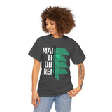 Make the Difference Unisex Heavy Cotton Tee, Motivational Shirt, Casual Wear, Gift Idea, Inspirational Apparel