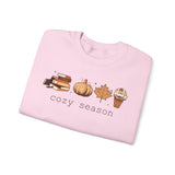 Cozy Season Sweatshirt - Casual Fall Apparel for Book Lovers, Unisex Crewneck for Autumn Celebrations, Perfect Gift