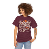Pumpkin Spice Everything Unisex Tee - Fall Aesthetic, Cozy Casual Wear, Gift for Autumn Lovers, Halloween Shirt, Seasonal Apparel