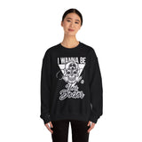 Doctor Skull Crewneck Sweatshirt — "I Wanna Be Your Doctor" Graphic