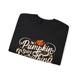 Cozy Pumpkin Sweatshirt for Fall, Unisex Crewneck Sweater, Perfect for Halloween & Thanksgiving, Comfortable Autumn Wear, Gift for Him & Her