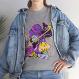 Cosmic Wizard Tee, Celestial Art Shirt, Unisex Heavy Cotton Tee, Astrology Gift, Space Design Apparel, Unique Graphic T-Shirt