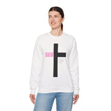 Inspirational Faith Sweatshirt, Jesus Loves You Crewneck, Christian Apparel, Religious Gift, Spiritual Comfort Wear, Casual Unisex Sweater