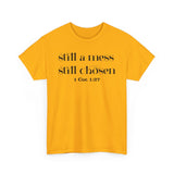Faith-Inspired Unisex Heavy Cotton Tee, Inspirational Quote Shirt, Christian Apparel, Gift for Believers, Everyday Wear, Bible Verse Tee