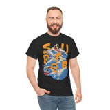 Surfer Wave Unisex Heavy Cotton Tee, Beach Vibes Shirt, Cool Gift for Surfers, Summer Style, Ocean Lover Tee, Fun Casual Wear