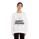 Sweet Dreams Sarcasm Sweatshirt, Cozy Unisex Crewneck, Gift for Humor Lovers, Casual Cool Outfit, Perfect for Sleepwear & Relaxation