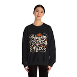 Cozy Pumpkin Sweatshirt for Fall, Unisex Crewneck Sweater, Perfect for Halloween & Thanksgiving, Comfortable Autumn Wear, Gift for Him & Her