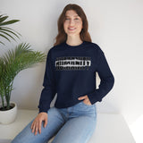 Humanity Graphic Crewneck Sweatshirt — Strikethrough Humanity Design