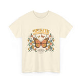 Bohemian Jesus Tee, Vintage Butterfly T-Shirt, Spiritual Apparel, Faith-based Graphic Tee, Unisex Heavy Cotton Shirt