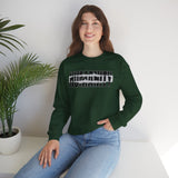 Humanity Graphic Crewneck Sweatshirt — Strikethrough Humanity Design