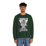 Doctor Skull Crewneck Sweatshirt — "I Wanna Be Your Doctor" Graphic