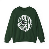 Evolve or Repeat Crewneck Sweatshirt — Motivational Graphic Sweatshirt