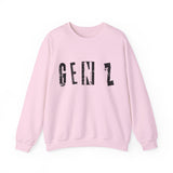 Gen Z Graphic Sweatshirt — Distressed Urban Crewneck