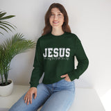 Jesus Crewneck Sweatshirt – "Jesus: The Way, The Truth, The Life" Christian Pullover