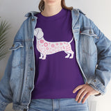 Dachshund Floral Silhouette Tee