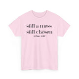Faith-Inspired Unisex Heavy Cotton Tee, Inspirational Quote Shirt, Christian Apparel, Gift for Believers, Everyday Wear, Bible Verse Tee