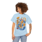 Surfer Wave Unisex Heavy Cotton Tee, Beach Vibes Shirt, Cool Gift for Surfers, Summer Style, Ocean Lover Tee, Fun Casual Wear