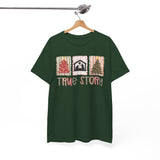 True Story Christmas Tee - Nativity & Festive Trees Holiday T-Shirt