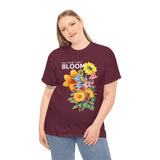 Floral Bloom Unisex Tee, Comfortable Cotton Shirt, Nature Lover's Gift, Casual Wear, Spring Fashion, Gifts for Gardeners