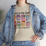 Jesus Is My Jam T-Shirt — Christian Faith Graphic Tee (Love, Pray, Believe)