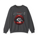 Crewneck Sweatshirt — 'Pressure' Red Lips Diamond Graphic