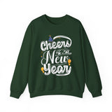 New Year Crewneck Sweatshirt - "Cheers to the New Year" Party Design
