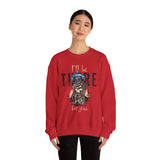 Crewneck Sweatshirt — "I'll Be There For You" Skeleton Cowboy Graphic