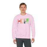 Colorful 'HOPE' Unisex Sweatshirt | Cozy Crewneck for Daily Comfort, Perfect Gift for Friends, Birthdays, Hopeful Spirit