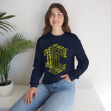 Motivational Crewneck Sweatshirt – “Always Overcome Every Challenge, Never Settle” Inspirational Pullover