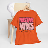 Positive Vibes Unisex Heavy Cotton Tee | Graphic Shirt for Casual Wear, Gift, Summer Styles, Affirmation Apparel