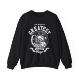 Casino Player Sweatshirt — "The World's Greatest" Vintage Dice & Roulette Crewneck