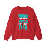Motivational Crewneck Sweatshirt – "Focus On Your Goals Not Your Fear"