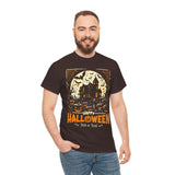 Halloween Unisex Heavy Cotton Tee, Spooky T-Shirt, Trick or Treat Shirt, Fall Fashion, Halloween Costume Top