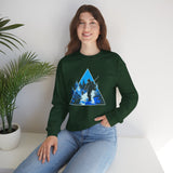Ski Silhouette Crewneck Sweatshirt — Blue Mountain Snowboard Graphic