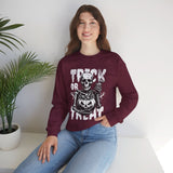 Halloween Skeleton Sweatshirt - Trick or Treat Outfit, Unisex Fall Apparel, Spooky Season Gear, Halloween Costume Alternative