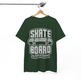 Skateboard Enthusiast Tee, Unisex Heavy Cotton Tee with Skateboard Design, Perfect for Skaters, Casual Wear, Gift for Skateboarding Lovers