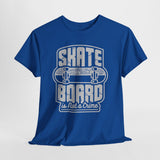 Skateboard Enthusiast Tee, Unisex Heavy Cotton Tee with Skateboard Design, Perfect for Skaters, Casual Wear, Gift for Skateboarding Lovers