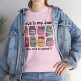 Jesus Is My Jam T-Shirt — Christian Faith Graphic Tee (Love, Pray, Believe)