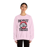 Money Talks Crewneck Sweatshirt — Retro Lips & Dollar Graphic Streetwear