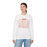 Comforting Crewneck Sweatshirt - It's Okay to Feel, Unisex, Self-Care Gift, Cozy Fashion, Spring Essentials