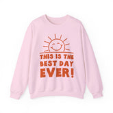 Positive Vibes Crewneck Sweatshirt - Perfect for Celebrations, Everyday Wear, Gift Ideas, Fun Mood Apparel, Unisex Casual Style