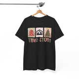 True Story Christmas Tee - Nativity & Festive Trees Holiday T-Shirt