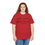 Faith-Inspired Unisex Heavy Cotton Tee, Inspirational Quote Shirt, Christian Apparel, Gift for Believers, Everyday Wear, Bible Verse Tee