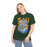 Surfer Wave Unisex Heavy Cotton Tee, Beach Vibes Shirt, Cool Gift for Surfers, Summer Style, Ocean Lover Tee, Fun Casual Wear
