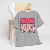 Positive Vibes Unisex Heavy Cotton Tee | Graphic Shirt for Casual Wear, Gift, Summer Styles, Affirmation Apparel