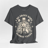 Cowboy Tears Tee - Funny Unisex Jersey Shirt, Western Style Graphic Tee, Gift for Cowgirls, Casual Wear, Unique Outdoor Shirt