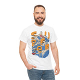 Surfer Wave Unisex Heavy Cotton Tee, Beach Vibes Shirt, Cool Gift for Surfers, Summer Style, Ocean Lover Tee, Fun Casual Wear