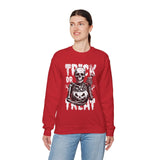 Halloween Skeleton Sweatshirt - Trick or Treat Outfit, Unisex Fall Apparel, Spooky Season Gear, Halloween Costume Alternative